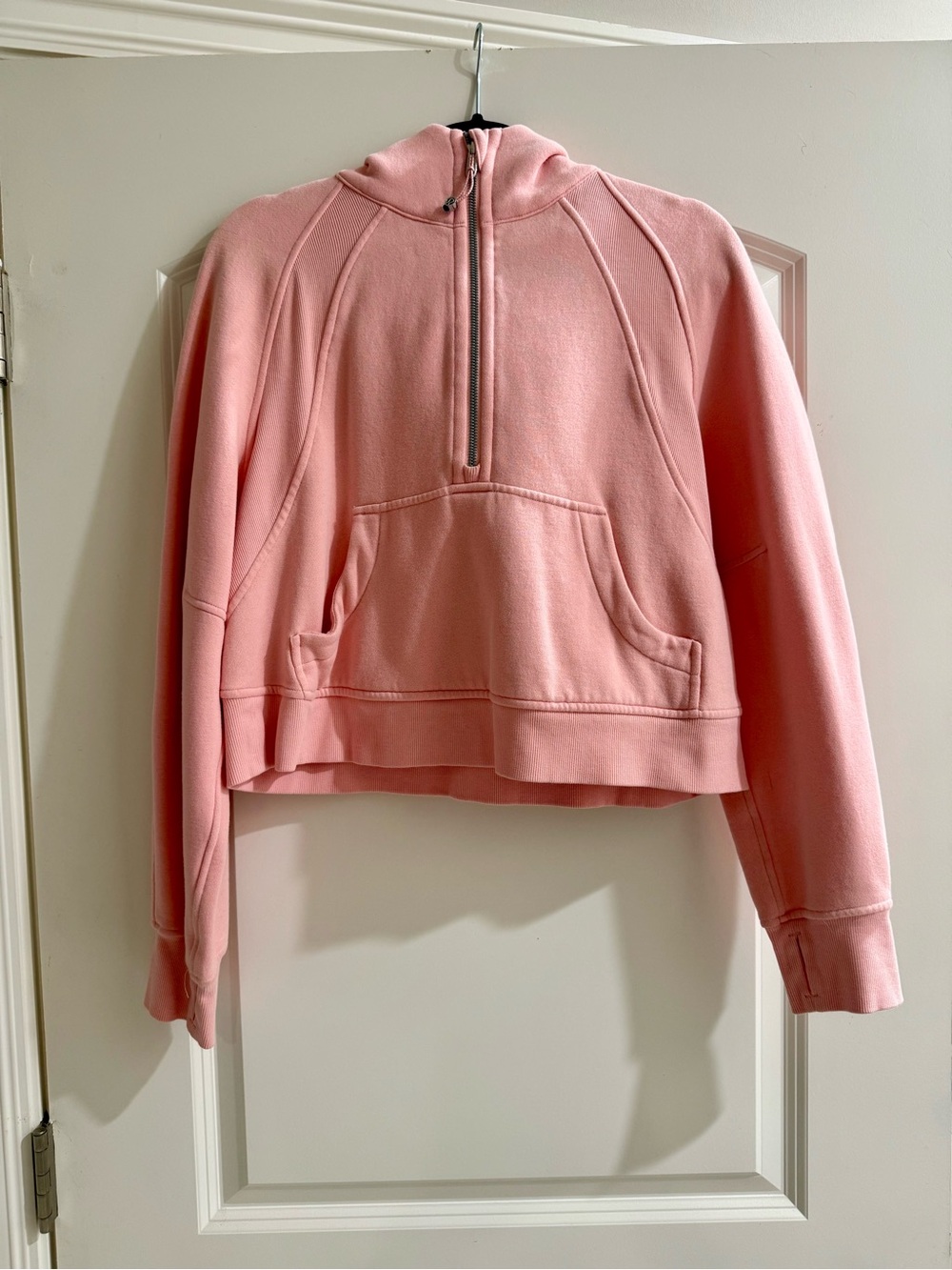 Lululemon Scuba Oversized Half-Zip Hoodie XS/S Pastel Coral Pink
